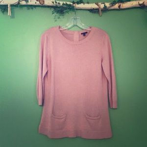 Talbots pink 🐽 sweater with pockets